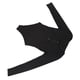 thumbnail image 4 of Body de punto con cuello en V Body ajustado con cierre a presión negro de moda para citas para mujeres Anggrek Otros, 4 of 7