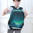 thumbnail image 6 of Flip-Top Backpack 17L Capacity Lightweight Bookpack Reflective Safety Strips & Adjustable Chest Strap Beautiful Night Sky, 6 of 7