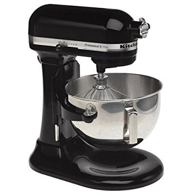 kitchenaid rkv25goxob professional 5 plus 5-quart stand mixer, onyx black (certified refurbished)