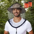 thumbnail image 2 of Foulard de Protection Solaire Visage Cou Moustiquaire Extérieure Filet Respirant Léger pour Randonnée Camping Pêche, 2 of 9