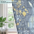 thumbnail image 4 of Yayeee Window Curtains Set of 2 for Living Room Light Filtering 63"x42", Yellow Forest Pattern, 4 of 7