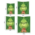 Christmas Grinch Blankets and Throws, Holiday Throw Blanket for Couch
