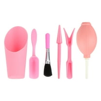 Worgeous Pink Mini Gardening Tool Set for Succulents Planting Plastic Tools Compact Size Perfect for Storaging Use 6pcs