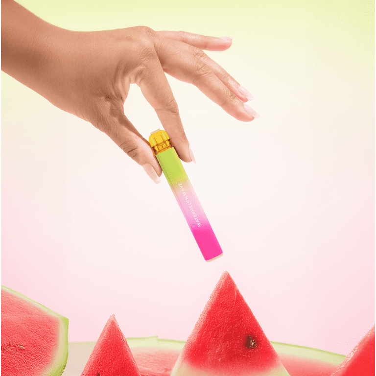 MELO HELO Vitamin B12 Diffuser, Watermelon Wave, 800 Puffs, Vegan  Aromatherapy