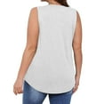 thumbnail image 3 of Womens Tank Tops V Neck Summer Sleeveless Shirts Casual Cotton Loose Tees, 3 of 7