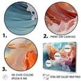 thumbnail image 3 of Designart "Merged Seashore Swells I" Beach Wall Art Living Room, 3 of 7