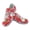 Christmas Santa Pattern, variant on FUIALDOLG Dachshund Paw Print Lightweight Running Sneakers for Women and Men, Mesh Athletic Trainers for Gym and Daily Training