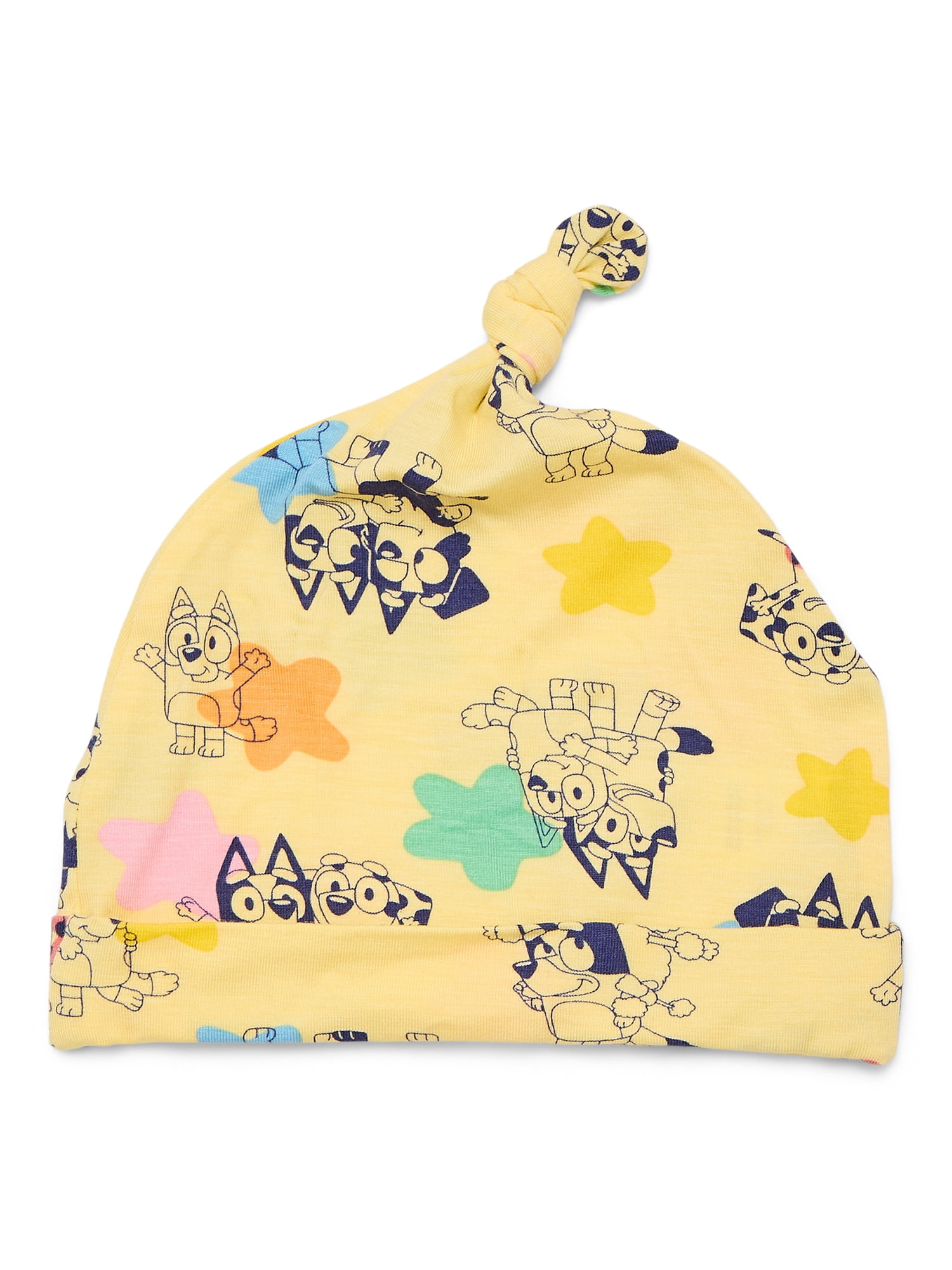 Bluey Baby Boys or Girls Viscose Sleep Footed One-Piece with Hat Set, 2-Piece, Sizes 0M–6/9M