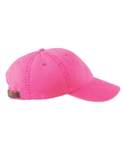 hot pink leather hat