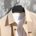 thumbnail image 5 of Bcfgryg Men's Cargo Casual Loose Pocket European Size Short Sleeved Shirt Men’S Casual Shirts Yellow, 5 of 5