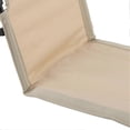 thumbnail image 3 of Chaise longue d'extérieur, chaise longue de plage, chaise longue de plage pliante et portable pour adultes, kaki, 3 of 4