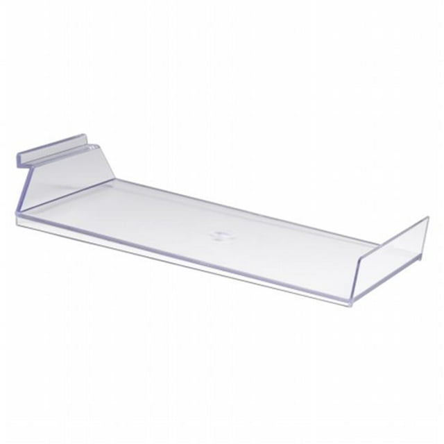 Econoco JMCP - ST Injection Molded Styrene Slanted Cap Shelf With Front Lip Pack of 24