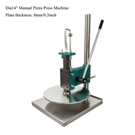 

INTBUYING 14 Pizza Presser Household Dough Pastry Manual Press Machine Stainless Steel