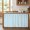 SkyBlue Auqamarin, variant on Pink Orange Cabinet Curtain 28"Wx35"L, Dustproof Under Sink Skirt with Self Adhesive Tape, Art Abstract Modern Geometric Cabinet Curtain Cover for Bathroom Vanity, Kitchen Sink, Laundry Room
