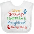 thumbnail image 3 of Inktastic Future Oil Rig Roughneck Like Daddy Boys Baby Bib, 3 of 4