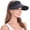 Black, variant on Women's Quick Dry Ponytail Sun Visor, UPF 50+ Silicone Brim, Lightweight Packable & Cooling Sweat-Wicking Fabric