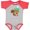 Heather and Red, variant on Hipster Squirrel, Squirrel With Glasses, Scarf, Hat Boys or Girls Baby Bodysuit
