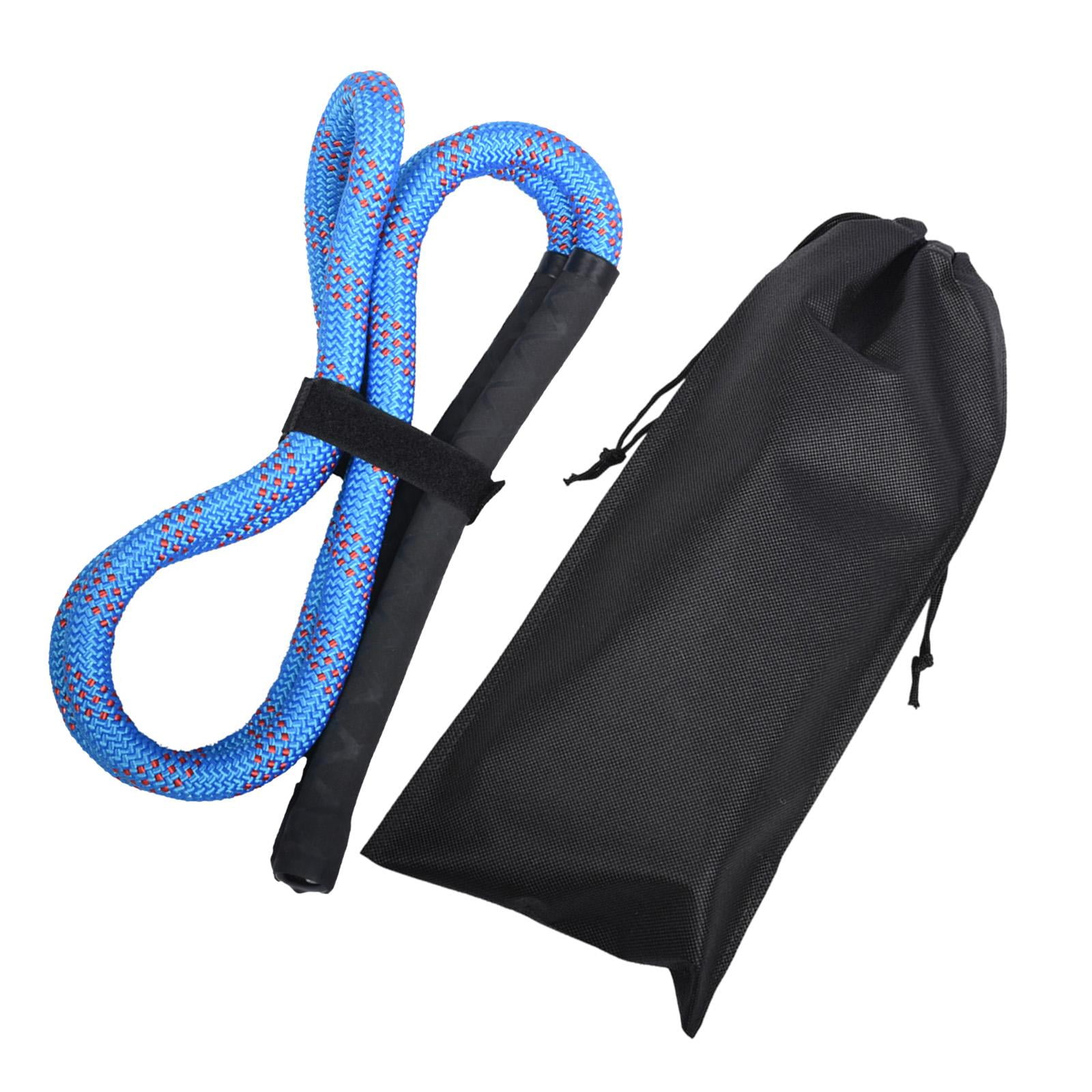 Baoblaze Golf Swing Rope Trainer Golf Practice Anti Slip Grip Golf Swing Blue Rope Black Grip