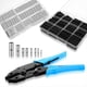 thumbnail image 1 of Kits de Conectores A Sin Aislamiento, Conectores de Empalme de Cables A , Kits de Tubos Termorretráctiles, Herramienta de Engarce de Cables para Calibre 26 A 6, 1 of 6