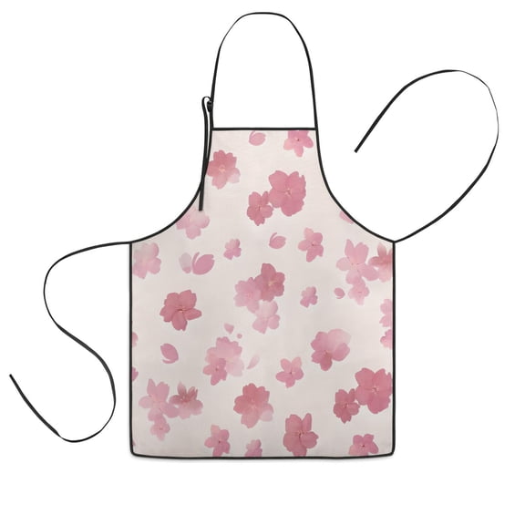 Pioneer Flower Floral Print Pattern Kids Aprons for Girls and Boys,Adjustable Neck Strap Toddler Aprons for Kids Cooking Baking