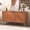 Brown, variant on JOINICE Sideboard Buffet Cabinet with Arched Glass Doors,Modern Accent Console Wood Black Cabinet with Storage,for Living Room,Dining Room,Entryway