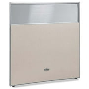 OFM RiZe 63" x 60" Faux Leather Poly Panel in Gray and Burgundy