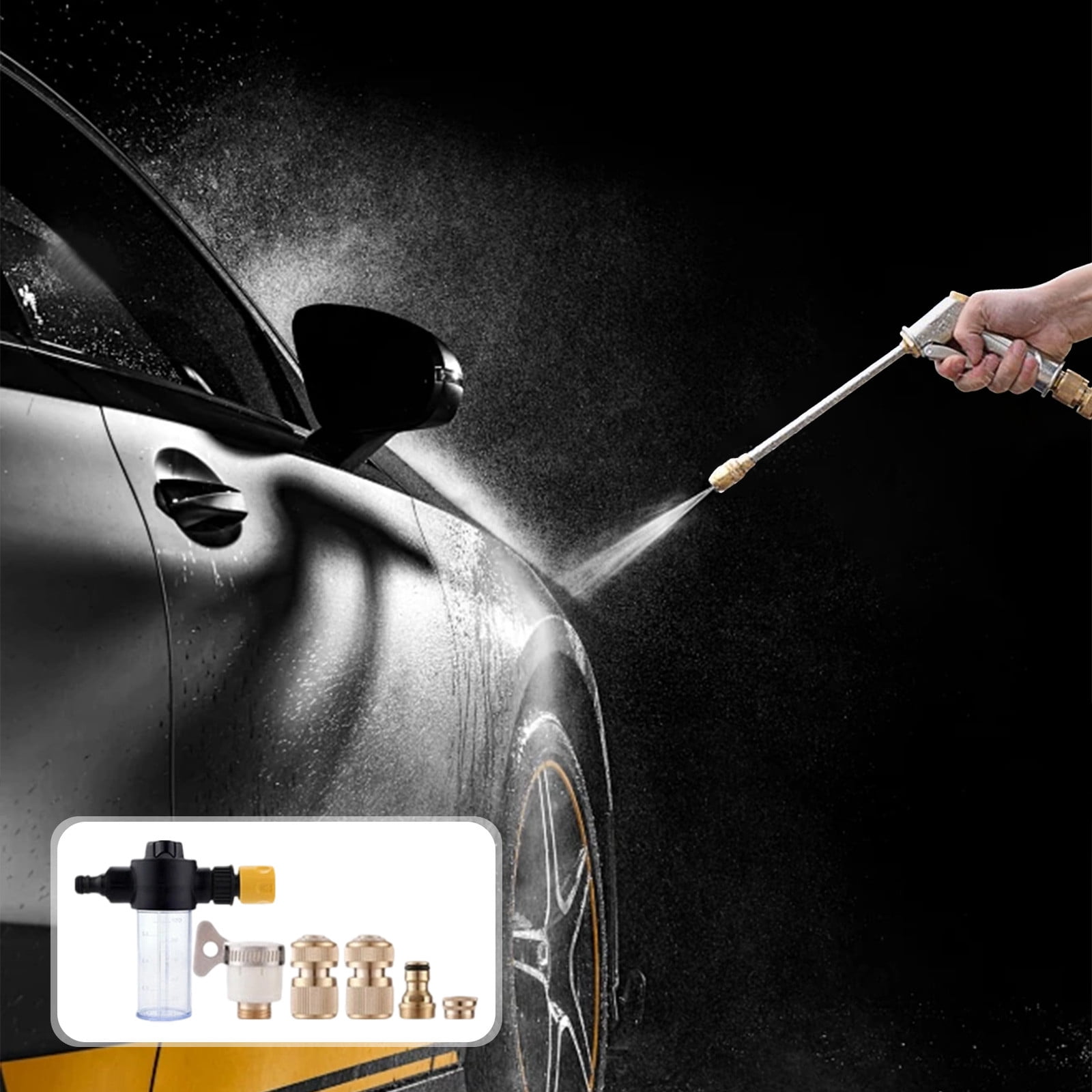 Pressure Washer Gun,Aquoo oxis Pressure Washer, High Pressure Garden Hose Nozzle Water Sprayer, for Outdoor Cleaning Watering Plants Lawns Washing Cars, Multiple Configurations Available