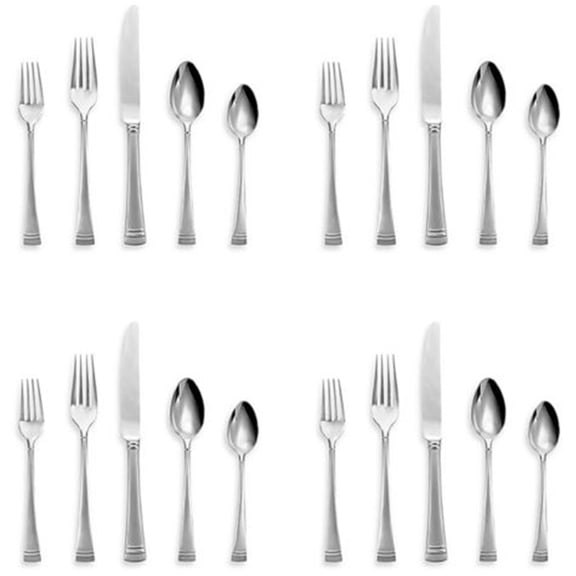 Lenox Federal Platinum Frosted Flatware 20pc. Flatware Set (Service for Four)