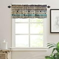 thumbnail image 3 of Farmhouse Curtain Valance Window Treatment Farmhouse Animals Barn Fresh Eggs Decorative Rod Pocket Short Window Valance for Kitchen Windows Living Room Bathroom 54 x 18 Inch,1 Panel, 3 of 5