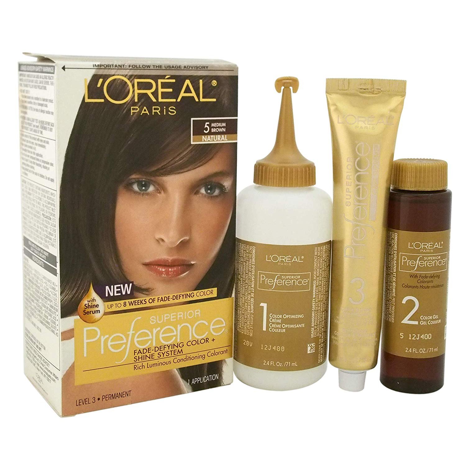 L'Oreal Paris Superior Preference Permanent Hair Color, 5 Medium Brown, 1 Each - image 4 of 7