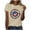 Beige, variant on Feancey Fourth of July Shirts for Women Sunflower Print Short Sleeve Tops Holiday Casual American Flag Graphic Tees Beige L