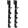 thumbnail image 4 of 2Pcs Over The Door Hook Door Back Hook Punch Free Plastic Rack Clothes Hook, 4 of 7