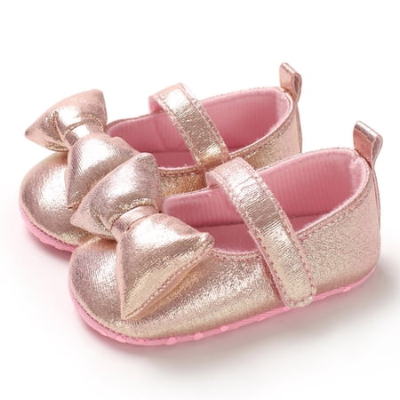 

LYCAQL Children Baby Shoes Boys and Girls Floor Sports Shoes Flat Bottom Non Slip Hook Loop Solid Girls Sneaker Sandals Size 1 (Pink 5 )