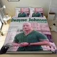 thumbnail image 1 of Dwayne Johnson Conjunto de sábanas temático, trío de piezas, cómodo y amigable con la piel, diseño único, regalo de decoración para el hogar para familiares, amigos y fans, 90 cm * 190 cm, 1 of 6