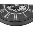 thumbnail image 3 of JERFIT 30 Inch Large Wall Clock with Moving Gears, Silent Non-Ticking Roman Numerals, Modern Oversized Round Clock for Home Office Decor, Black, 3 of 5