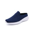 thumbnail image 2 of Mules Shoes for Women Slip on Sneakers Backless Walking Shoes Blue# 6, 2 of 6
