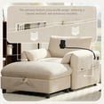 thumbnail image 5 of 38" Oversized Single Chair with Storage Ottoman, USB & Type-C Charger, Phone Holder, Accent Chair for Living Room or Bedroom,Beige, 5 of 9