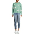 thumbnail image 2 of Dreamers by Debut Womens Print Pullover Long Sleeve Sweater, 2 of 5