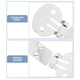 thumbnail image 2 of EeaseMX 10 pinzas para zapatos en blanco de acero inoxidable, accesorios para manualidades DIY (32 mm x 20 mm), 2 of 8