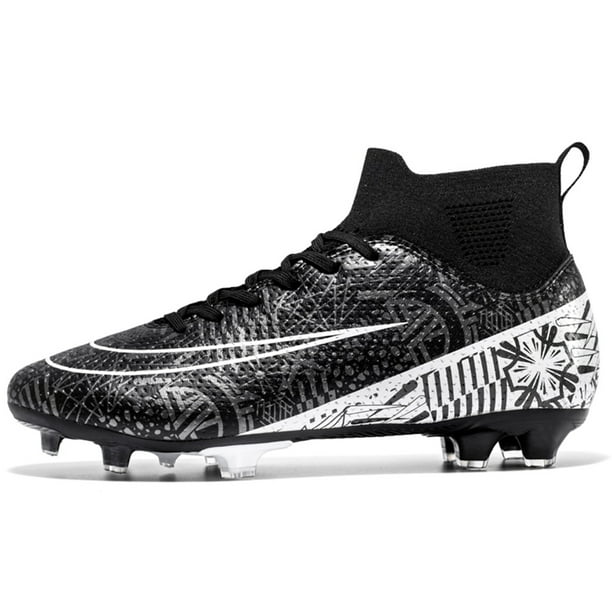 Botas Fútbol Unisex Caña Alta Antideslizante para Correr Y Entrenar