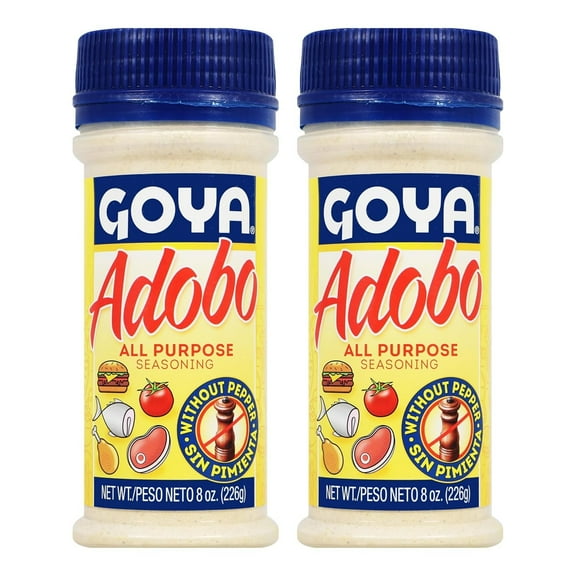 Goya Adobo All-Purpose Seasoning Without Pepper, 8 oz (2-Pack)