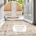 thumbnail image 4 of nuLOOM Davi Faded SplashGuard Machine Washable Area Rug, 6', Round, Davi Stone, 4 of 18