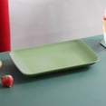 thumbnail image 2 of Dvumao Plastic Barbecue Rectangular Fruit Plates Kitchen Cooking Dining Serving 5.71 x 0.98 Inch, 2 of 6