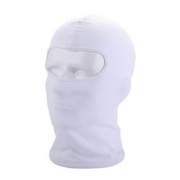 Outdoor Full Face Mask Thin Cycling Ski Mask white