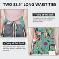 thumbnail image 6 of German Shepherd with Pioneer Flower Apron-Garden Aprons for Women with Pockets-Cotton Linen Waterproof Kitchen Cooking Gardening Aprons Adjustable for Kitchen,Cooking,BBQ and Salon 33x27 Inch, 6 of 7