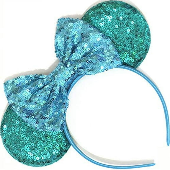 CLGIFT Teal Minnie Mouse Eas, Teal Ears, Teal Minnie Ears, Teal Mickey Ears, Ears (Ocean Blue)