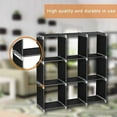 thumbnail image 3 of 9-Cube Closet Organizer Space-Saving Multifunction Sturdy Plastic Storage Organizer Shelves Bookshelf, 3 of 4