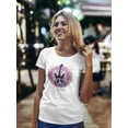thumbnail image 2 of Peace Love Music Guitar T-Shirt Women -Image by Shutterstock, Female XX-Large, 2 of 4
