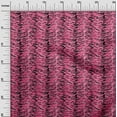 thumbnail image 2 of oneOone Cotton Cambric Dark Pink Fabric Tiger Animal Skin Craft Projects Decor Fabric Printed By The Yard 56 Inch Wide, 2 of 4