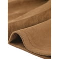 thumbnail image 5 of INSPIRE CHIC Faux Suede Skirts for Women's Zipper Front High Waist A-Line Pleated Mini Skirt Brown XS, 5 of 5